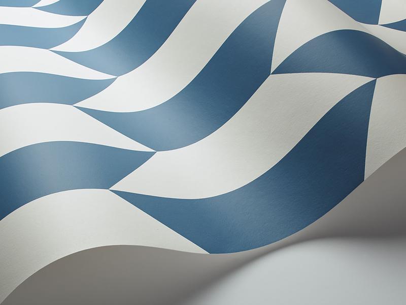 Cole and Son - Tapete Tile Wallpaper-Tapeten-Cole & Son-White & China Blue S105/12054-TOJU Interior