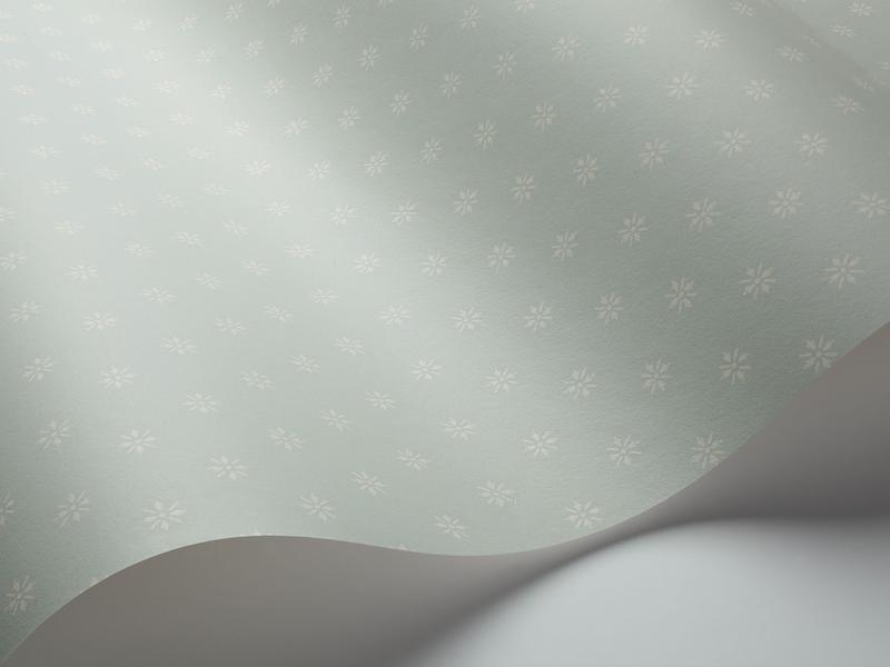 Cole and Son - Tapete Victorian Star Wallpaper-Tapeten-Cole & Son-Duck Egg S100/7032-TOJU Interior