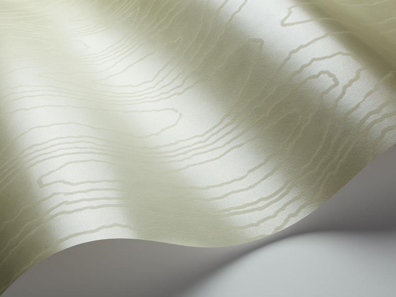 Cole and Son - Tapete Watered Silk Wallpaper-Tapeten-Cole & Son-Mica Soft Olive S106/1014-TOJU Interior