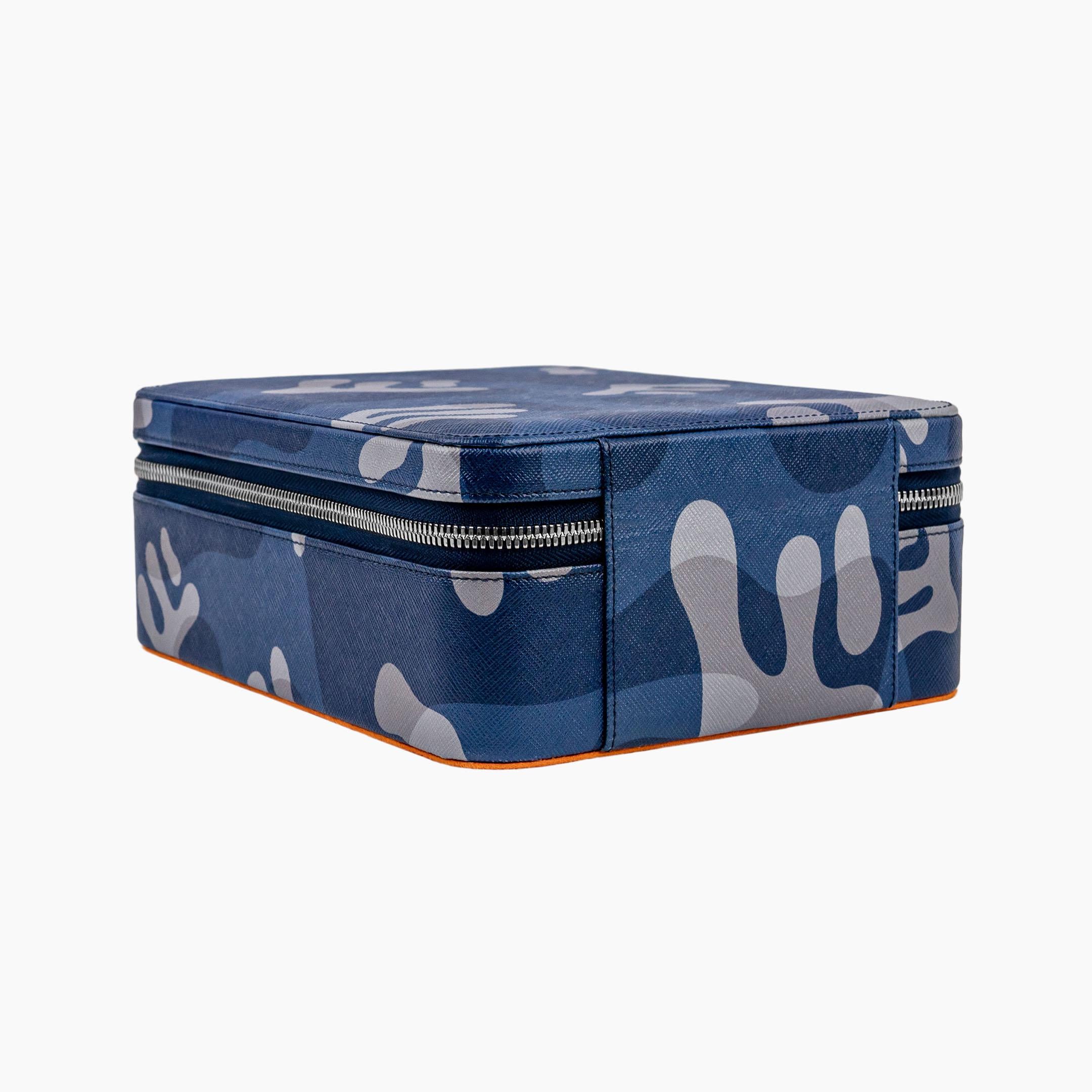 IFL Watches - Blue Camo Watch Box – 6 Uhren-Uhrenbox-TOJU Interior