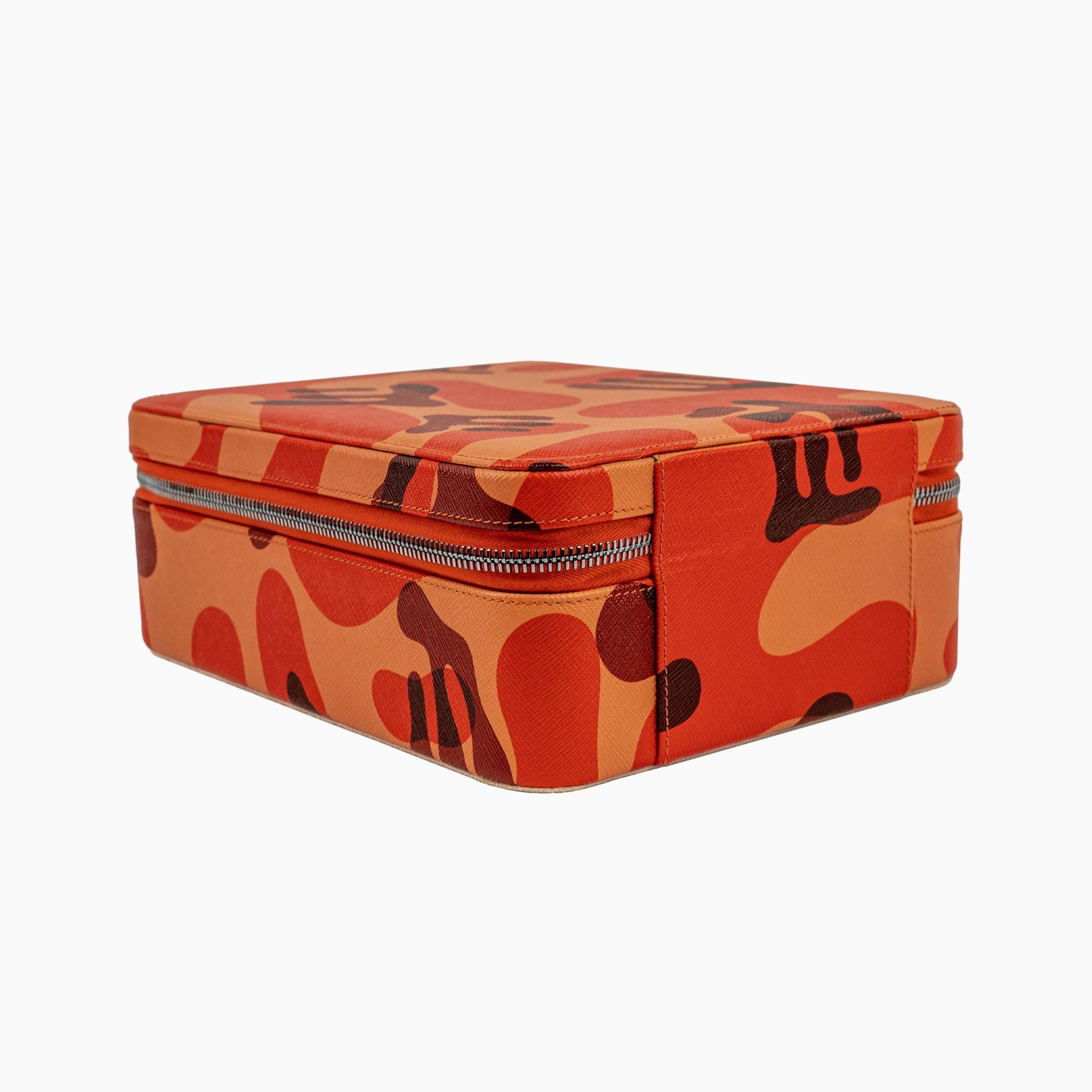 IFL Watches - Orange Camo Watch Box – 6 Uhren-Uhrenbox-TOJU Interior