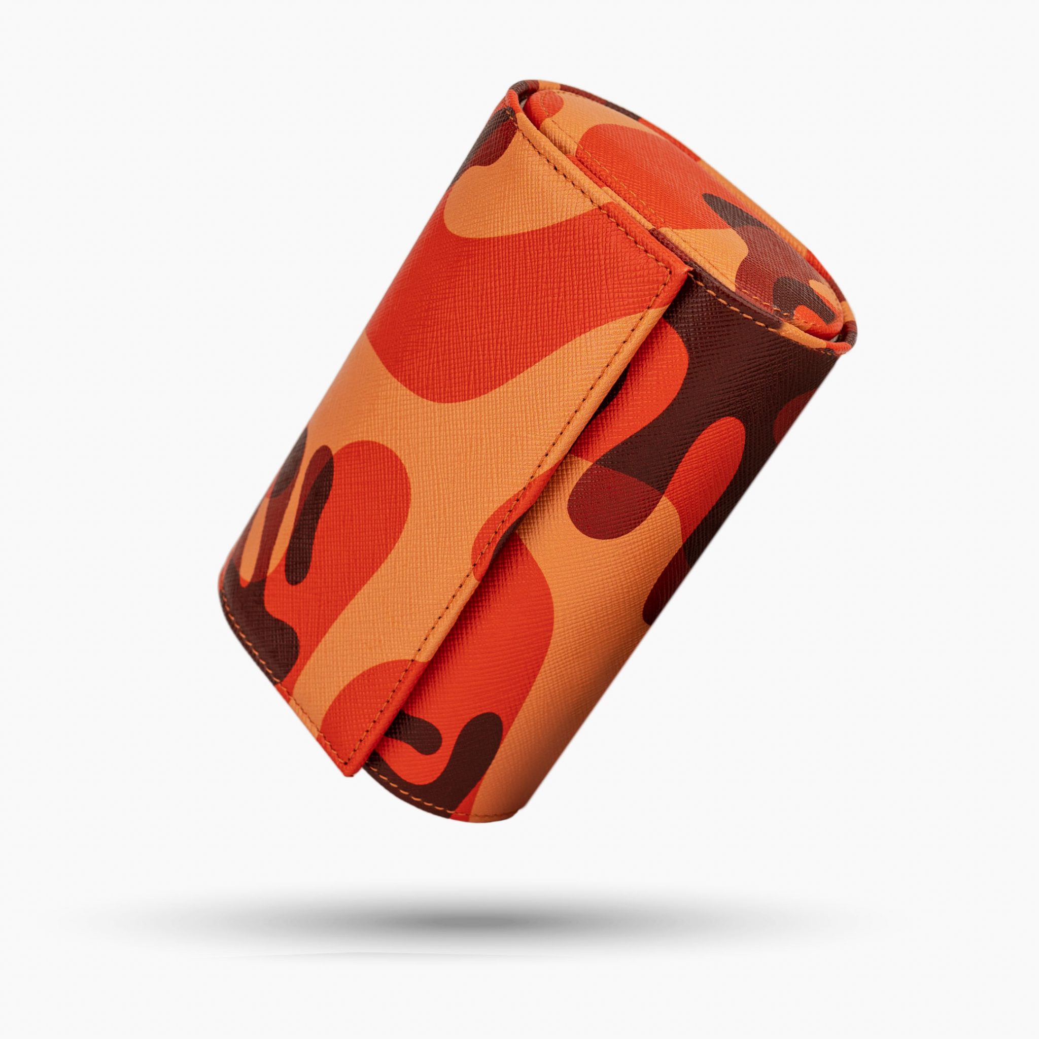 IFL Watches - Watch Roll - Orange Camo Watch Roll für 2 Uhren-Uhrenrolle-TOJU Interior