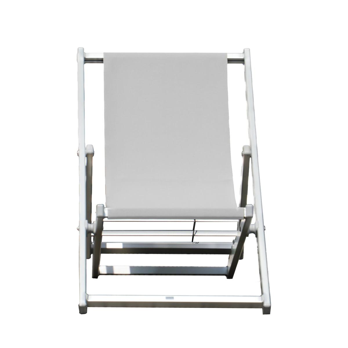 Jan Kurtz - Liegestuhl Rimini-Gartenstühle-Jan Kurtz-weiß / weiß-TOJU Interior