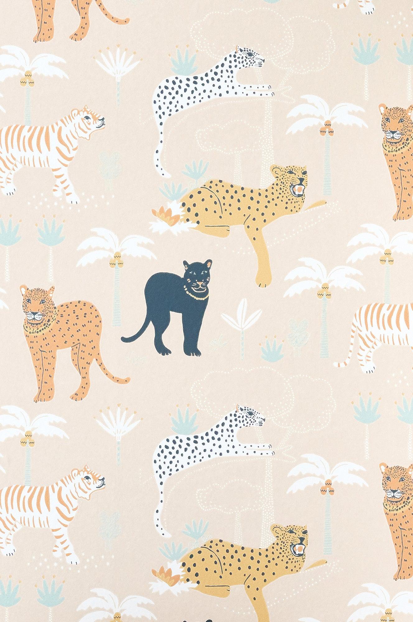 Majvillan - Tapete Black Panther-Tapeten-Majvillan-CREAMY ORANGE-TOJU Interior