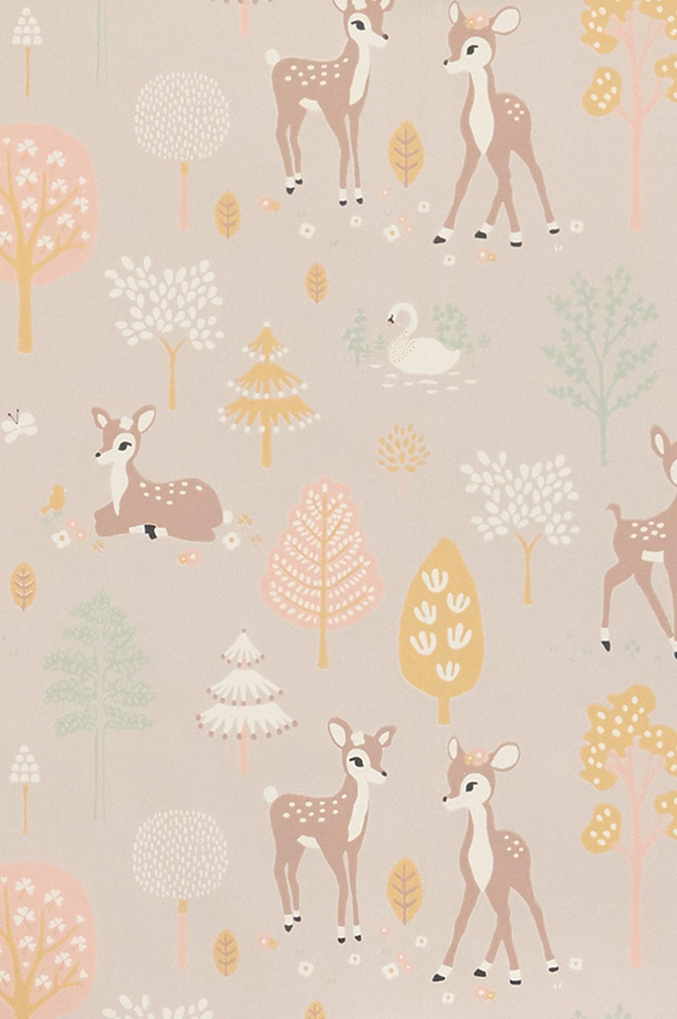 Majvillan - Tapete Golden Woods-Tapeten-Majvillan-Dusty Lilac-TOJU Interior