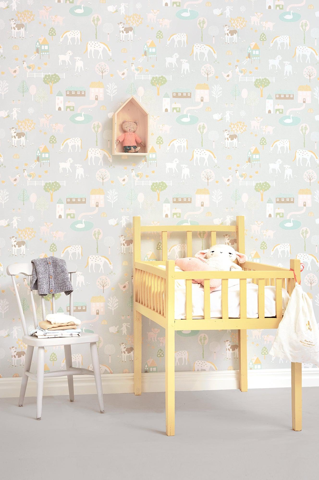 Majvillan - Tapete My Farm-Tapeten-Majvillan-TOJU Interior