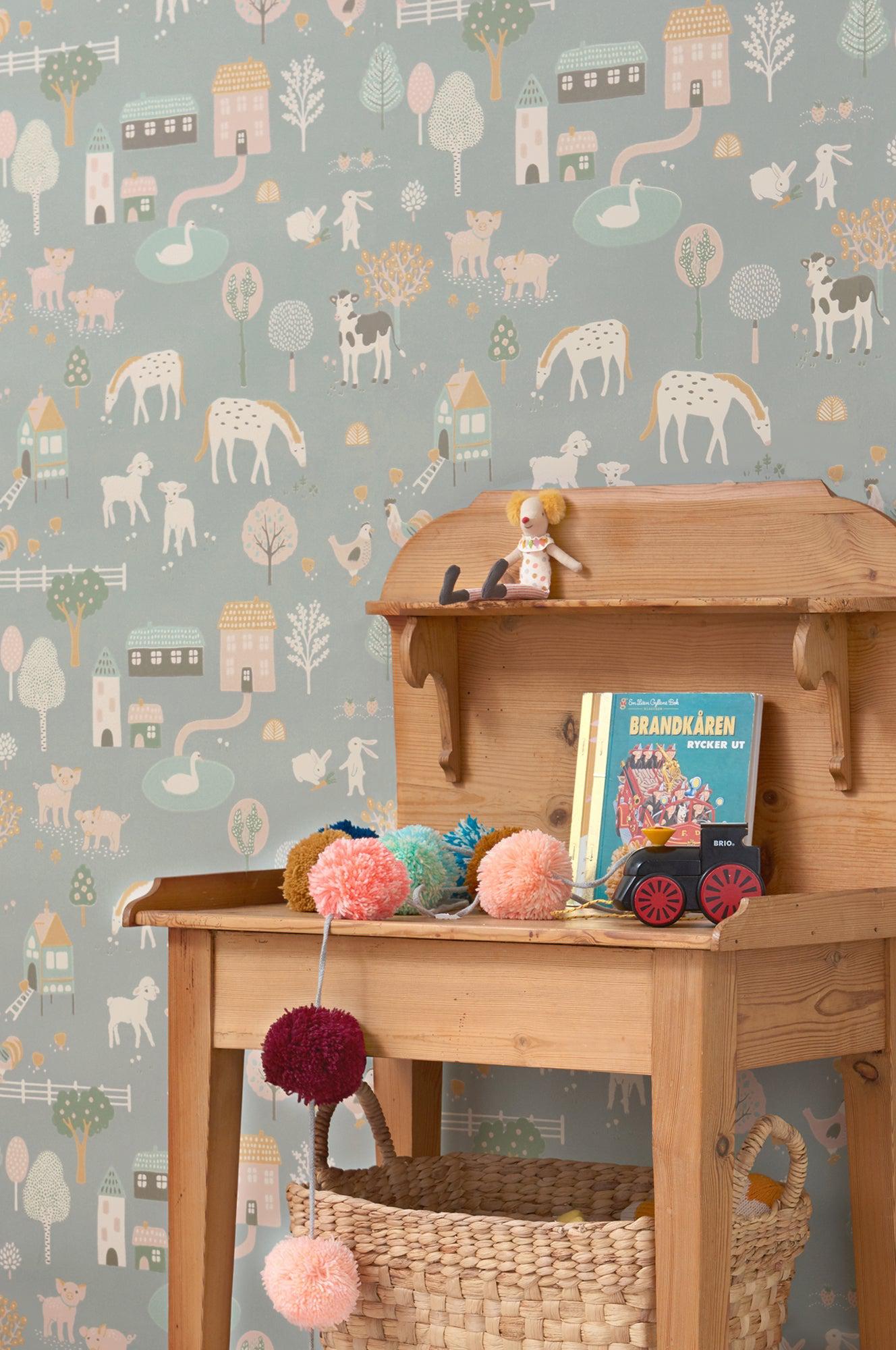 Majvillan - Tapete My Farm-Tapeten-Majvillan-TOJU Interior