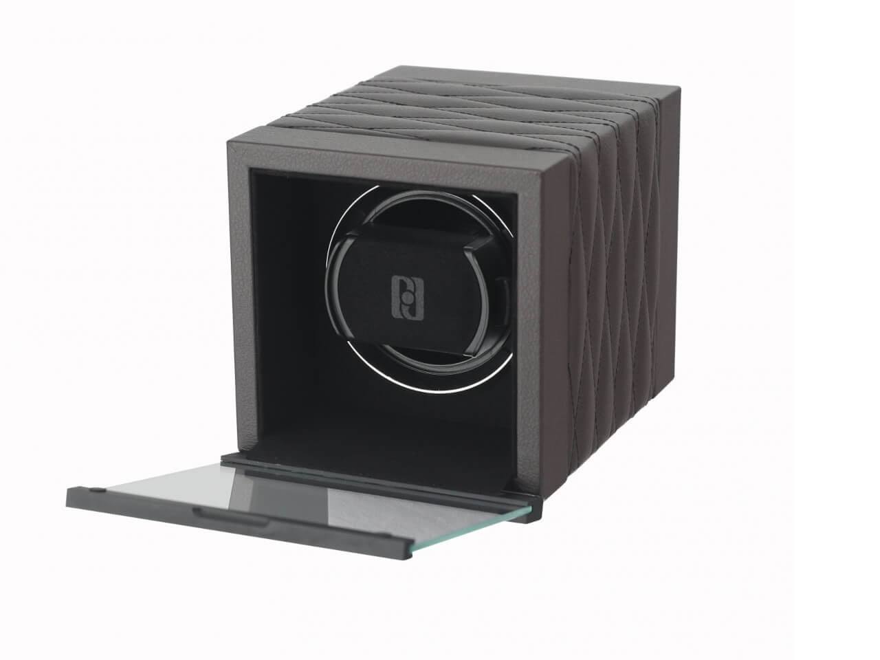 Paul Design - Uhrenbeweger Gentlemen 1D-Paul Design-Braun Kunstleder-TOJU Interior -20045