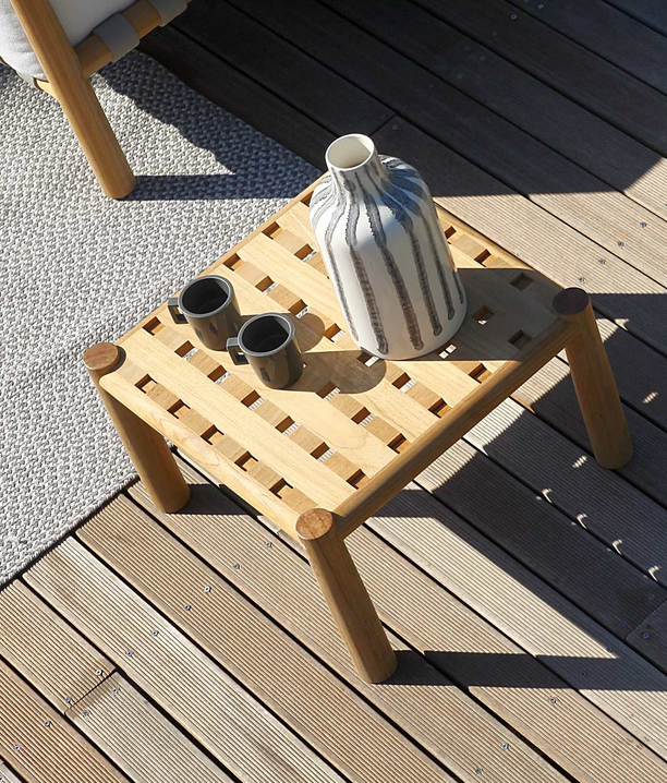 Unopiu - Couchtisch quadratisch Pevero aus Teakholz-Tisch-Unopiu-TOJU Interior