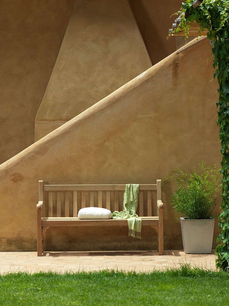 Unopiu - Sitzbank Chelsea aus Teakholz Länge 155 cm-Sitzbänke-Unopiu-ohne Sitzkissen mit Regenschutz-TOJU Interior