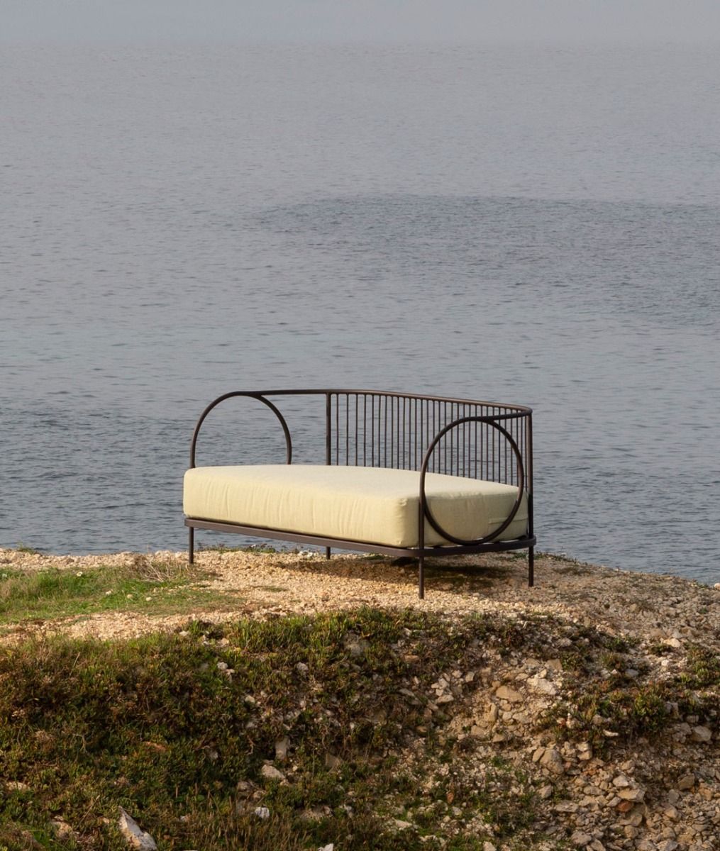 Unopiu - Sofa Ariete aus Eisen in bronze-Sofas-Unopiu-Ohne Polster-TOJU Interior