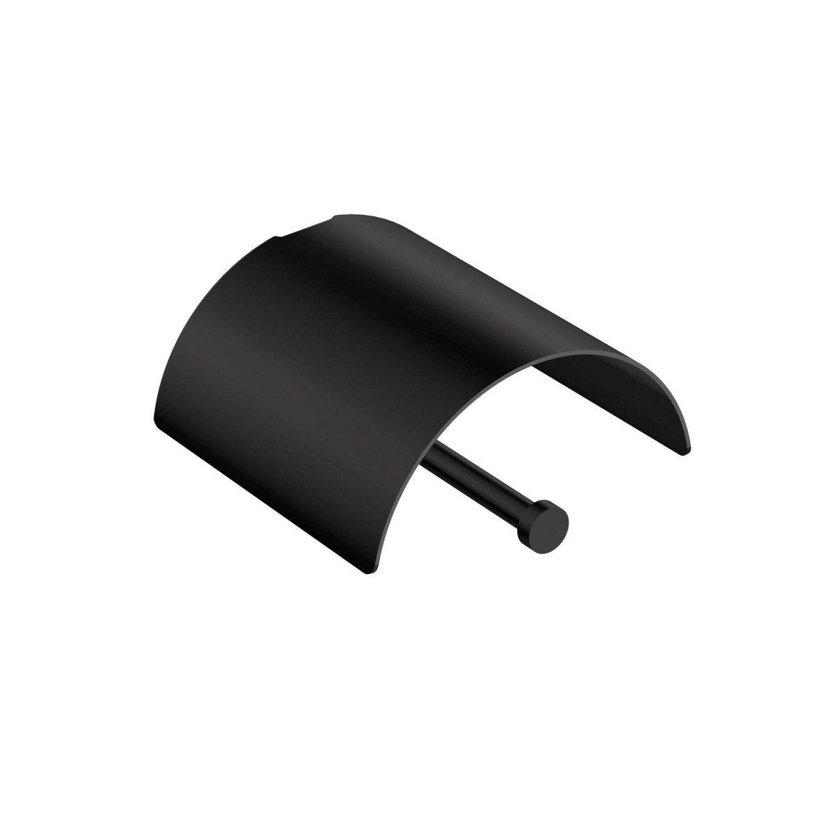 Cosmic- Papierrollenhalter Logic mit Deckel-Toilettenpapierhalter-Cosmic-Schwarz Matt-TOJU Interior