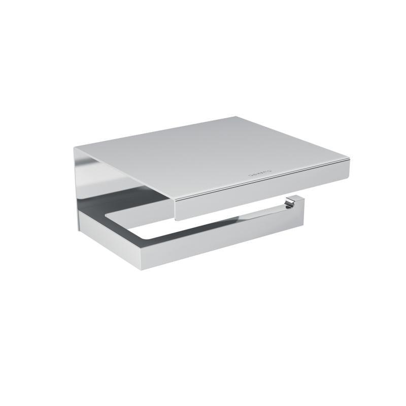 Cosmic - Papierrollenhalter The Grid mit Deckel-Toilettenpapierhalter-Cosmic-Chrom-TOJU Interior