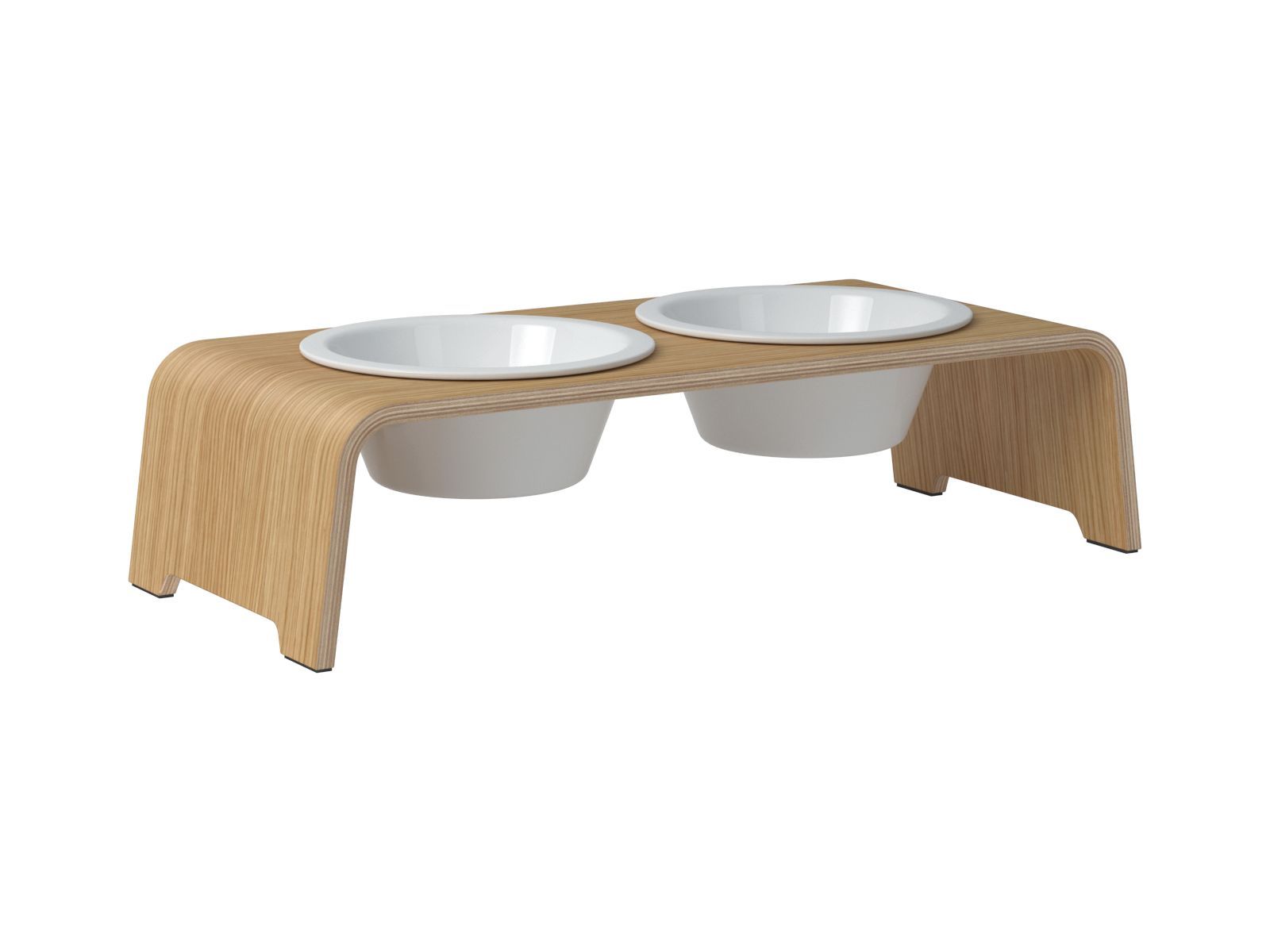 dogBar® dogBar® M-small - Eiche hell mit Porzellan-dogBar-TOJU Interior