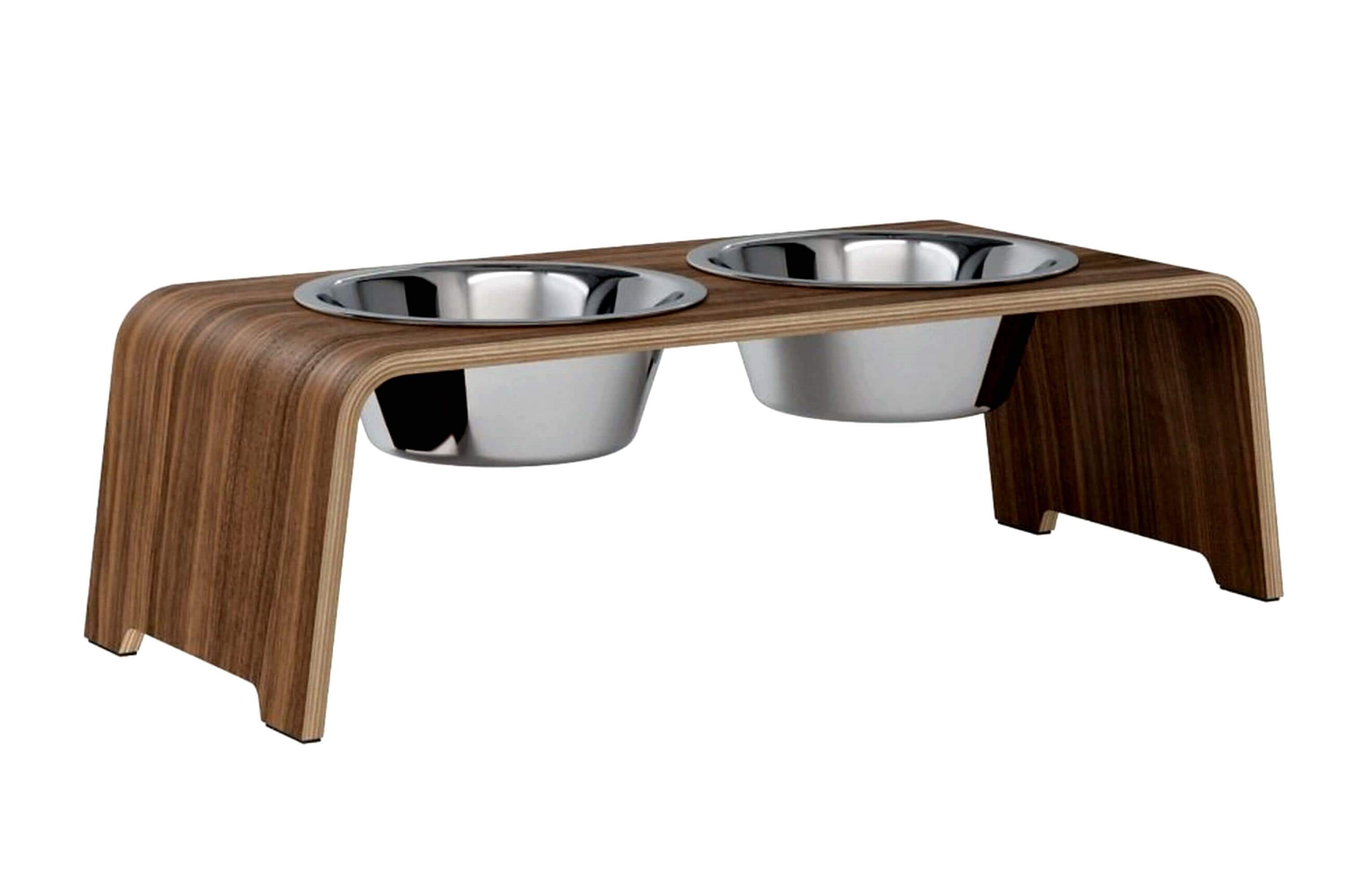 dogBar® M - Nussbaum mit Edelstahl-dogBar-TOJU Interior