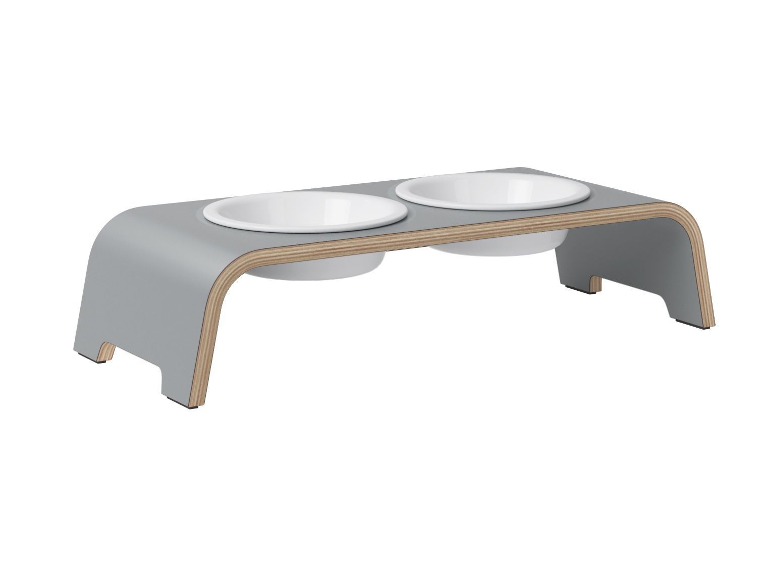 dogBar® S-large - HPL grau mit Porzellan-dogBar-TOJU Interior