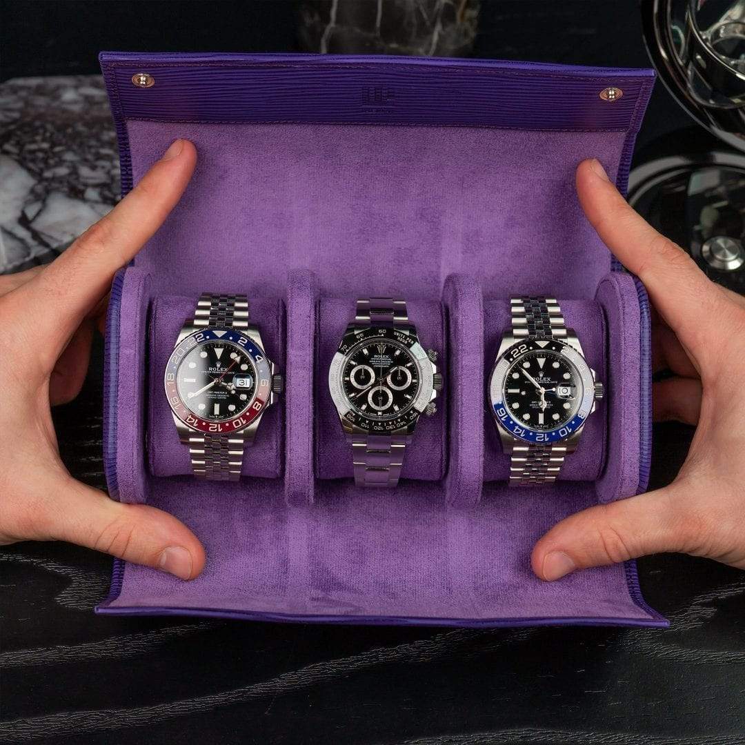 IFL Watches - Watch Roll - Amethy für 3 Uhren-IFL Watches-TOJU Interior