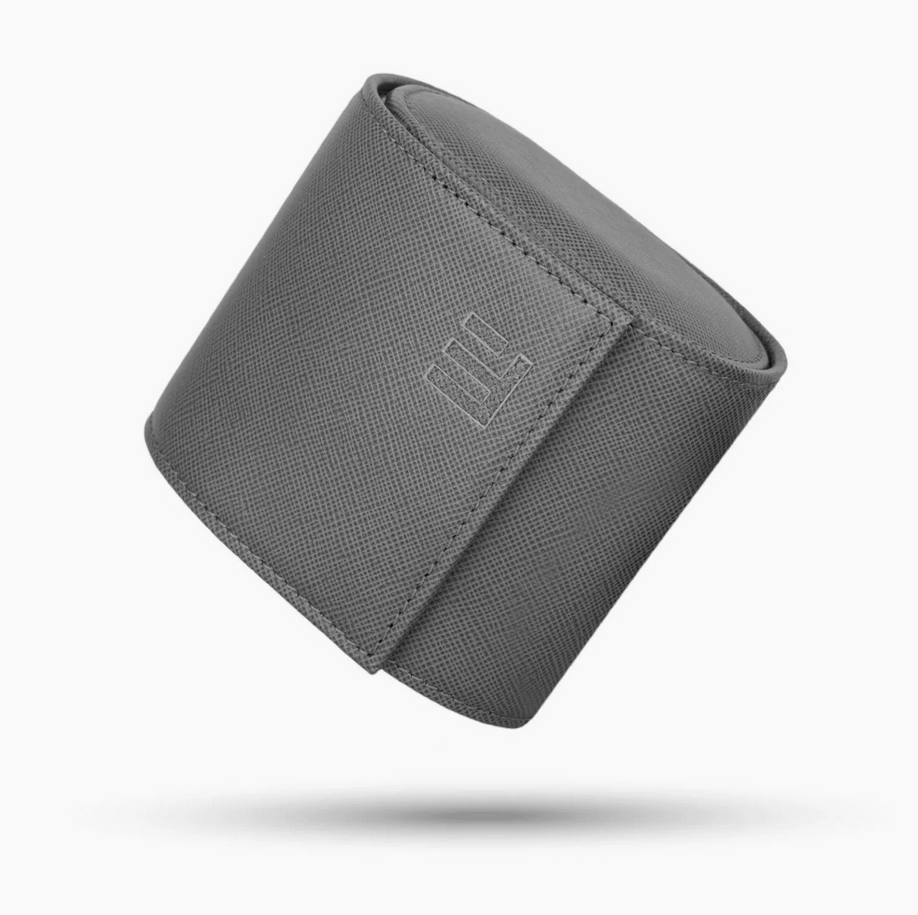 IFL Watches - Watch Roll - Grey Saffiano für 1 Uhr-IFL Watches-TOJU Interior