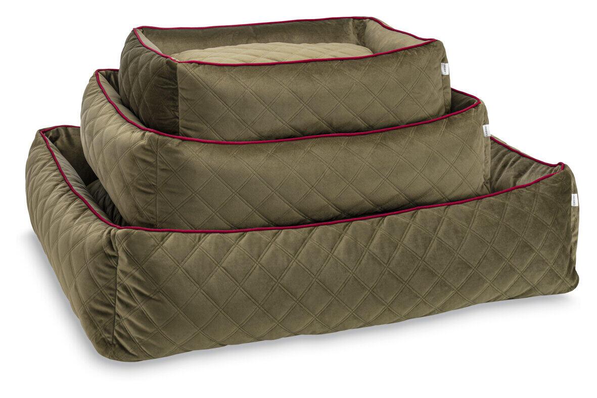 Laboni - Hundebett Oxford-Hundebett-Laboni-Olive-S - 68 x 55 x 20cm-TOJU Interior