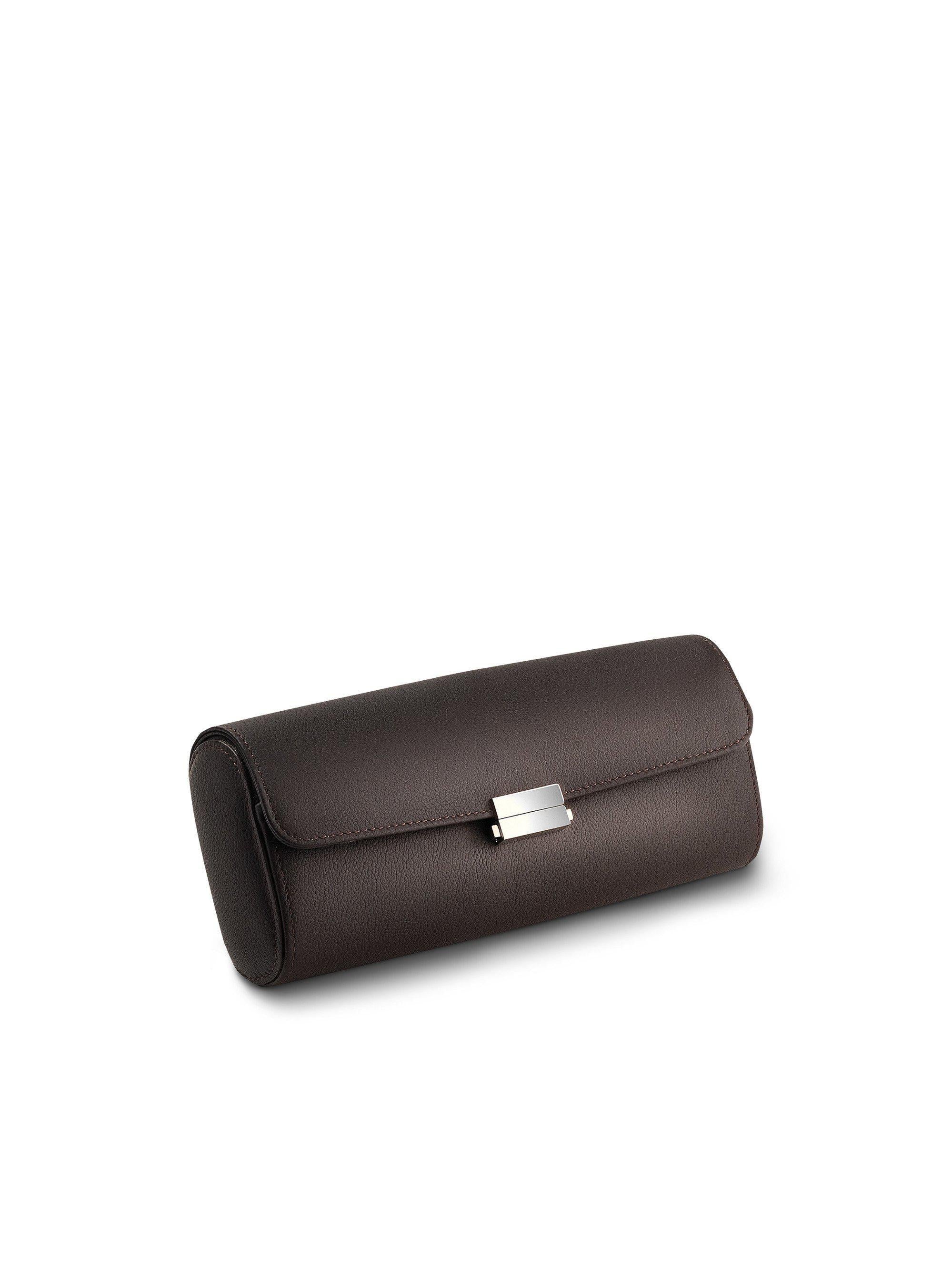 Scatola del Tempo Uhrenrolle - Pochette für 4 Uhren Braun-TOJU Interior