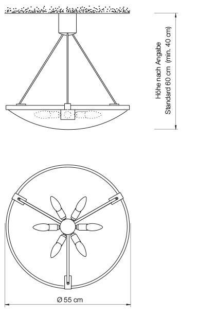 VS Manufaktur - EREA 55 Deckenleuchte-Leuchten-VS MANUFAKTUR vormals Florian Schulz-TOJU Interior
