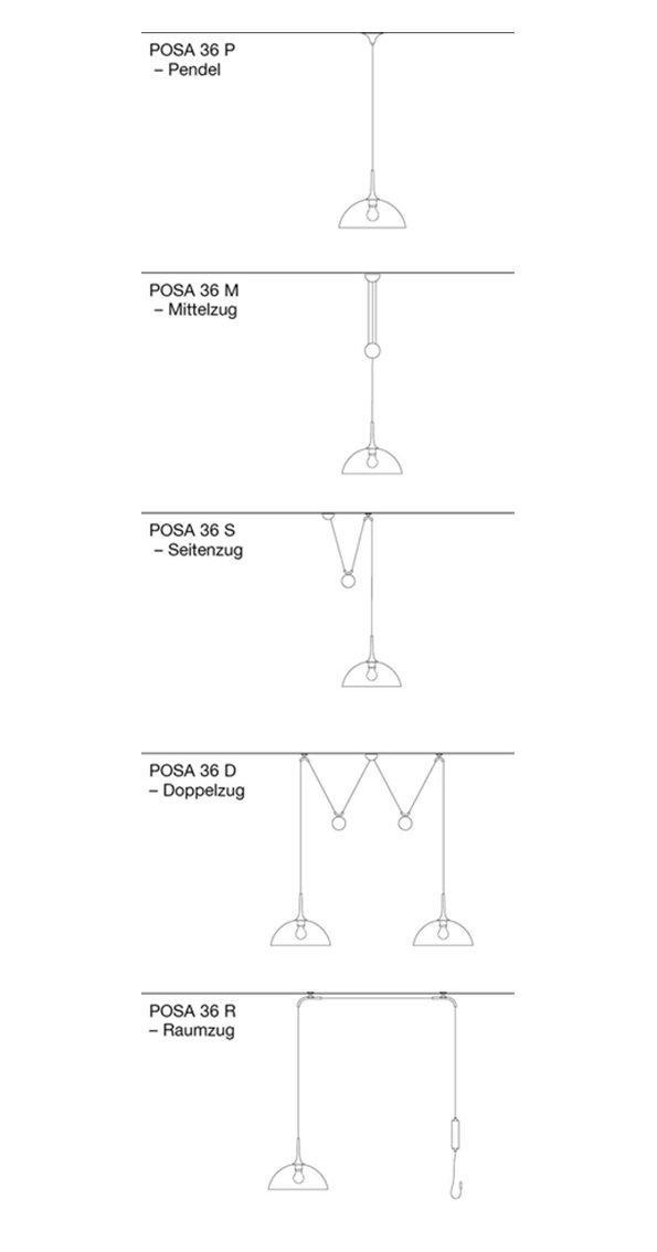 VS Manufaktur - POSA 36 Pedelleuchte-Doppelzug-Leuchte-VS MANUFAKTUR vormals Florian Schulz-TOJU Interior