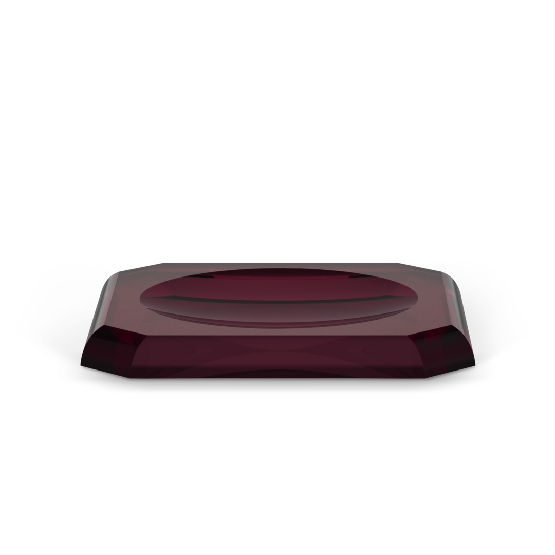 Decor Walther KRISTALL Kammschale – Rich Burgundy – Art. 0924097