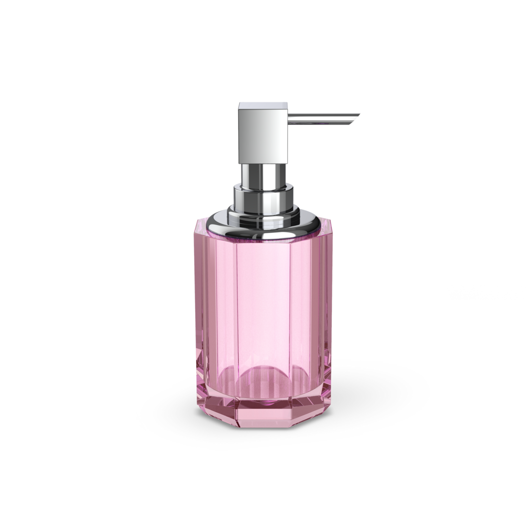 Decor Walther KR SSP 2 KRISTALL Seifenspender – Pink / Chrom – Art. 0943461