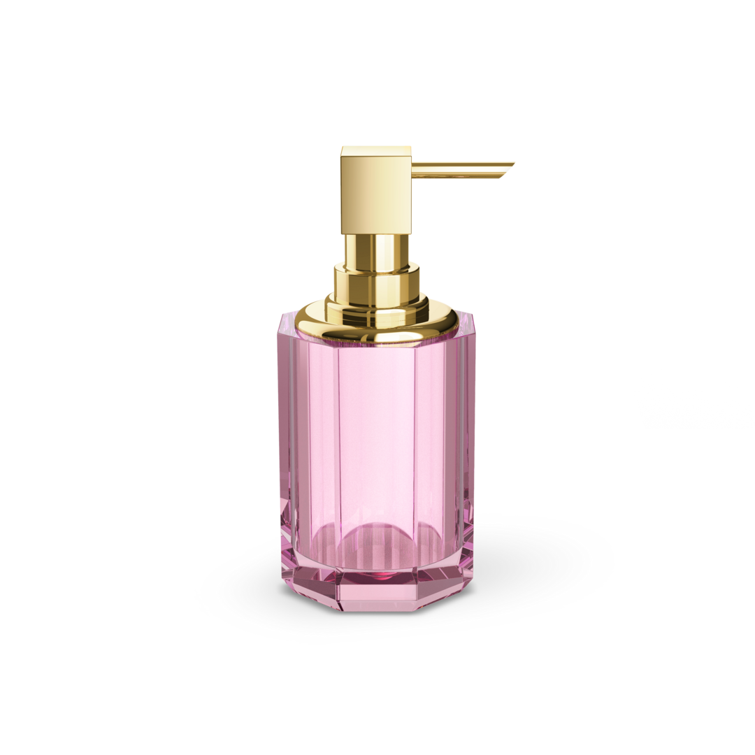 Decor Walther KR SSP 2 KRISTALL Seifenspender – Pink / Gold 24 Karat – Art. 0943561