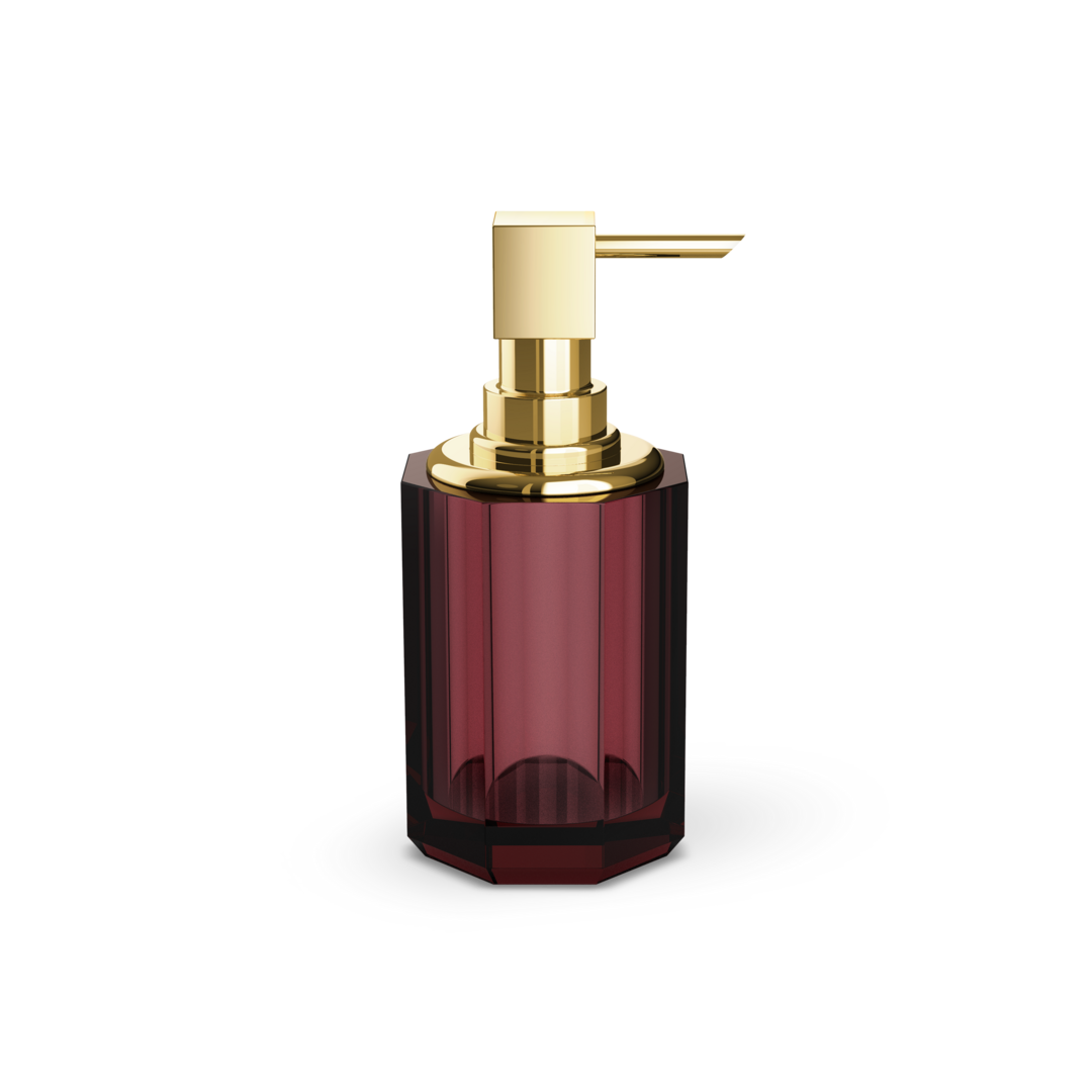 Decor Walther KR SSP 2 KRISTALL Seifenspender – Rich Burgundy / Gold 24 Karat – Art. 0943597