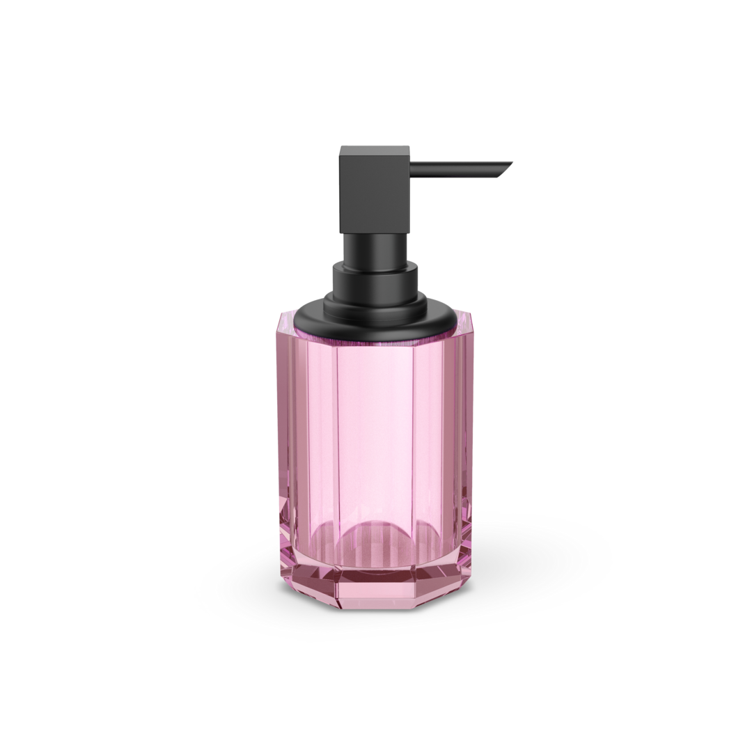 Decor Walther KR SSP 2 KRISTALL Seifenspender – Pink / Schwarz matt – Art. 0943861