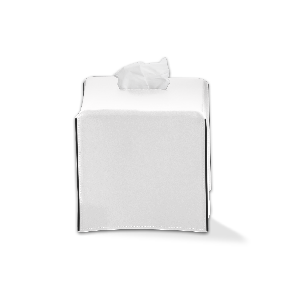Decor Walther NAPPA KBQ Papiertuchbox – Nappa Echtleder schneeweiß – Art. 0938150