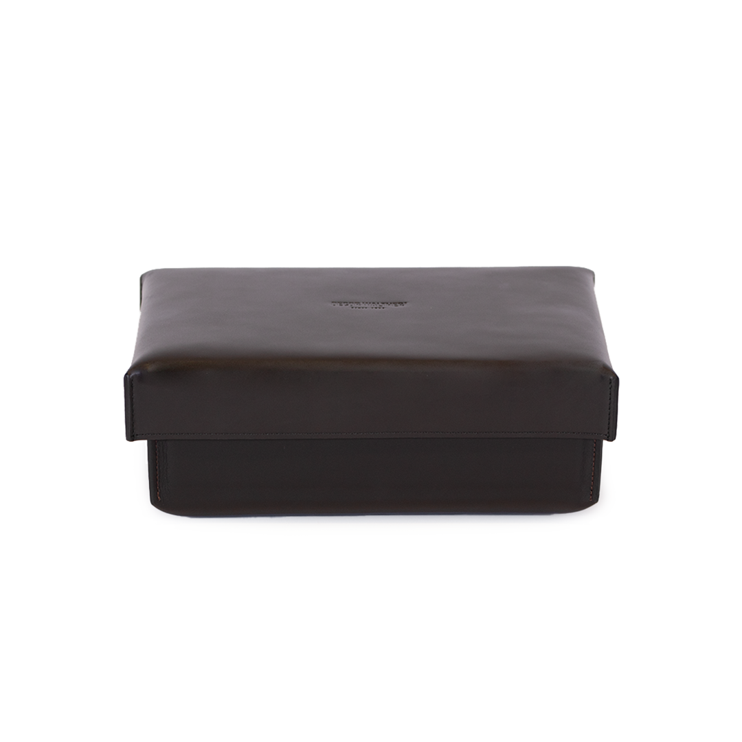 Decor Walther NAPPA DUO Dual use box (UTB+TAB) – Nappa Echtleder schwarzbraun – Art. 0941690