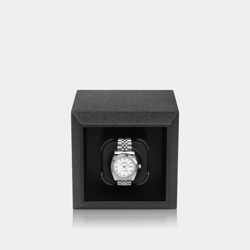 Luxwinder by Modalo - Uhrenbeweger Affinity für 1 Uhr – Strukturlack schwarz