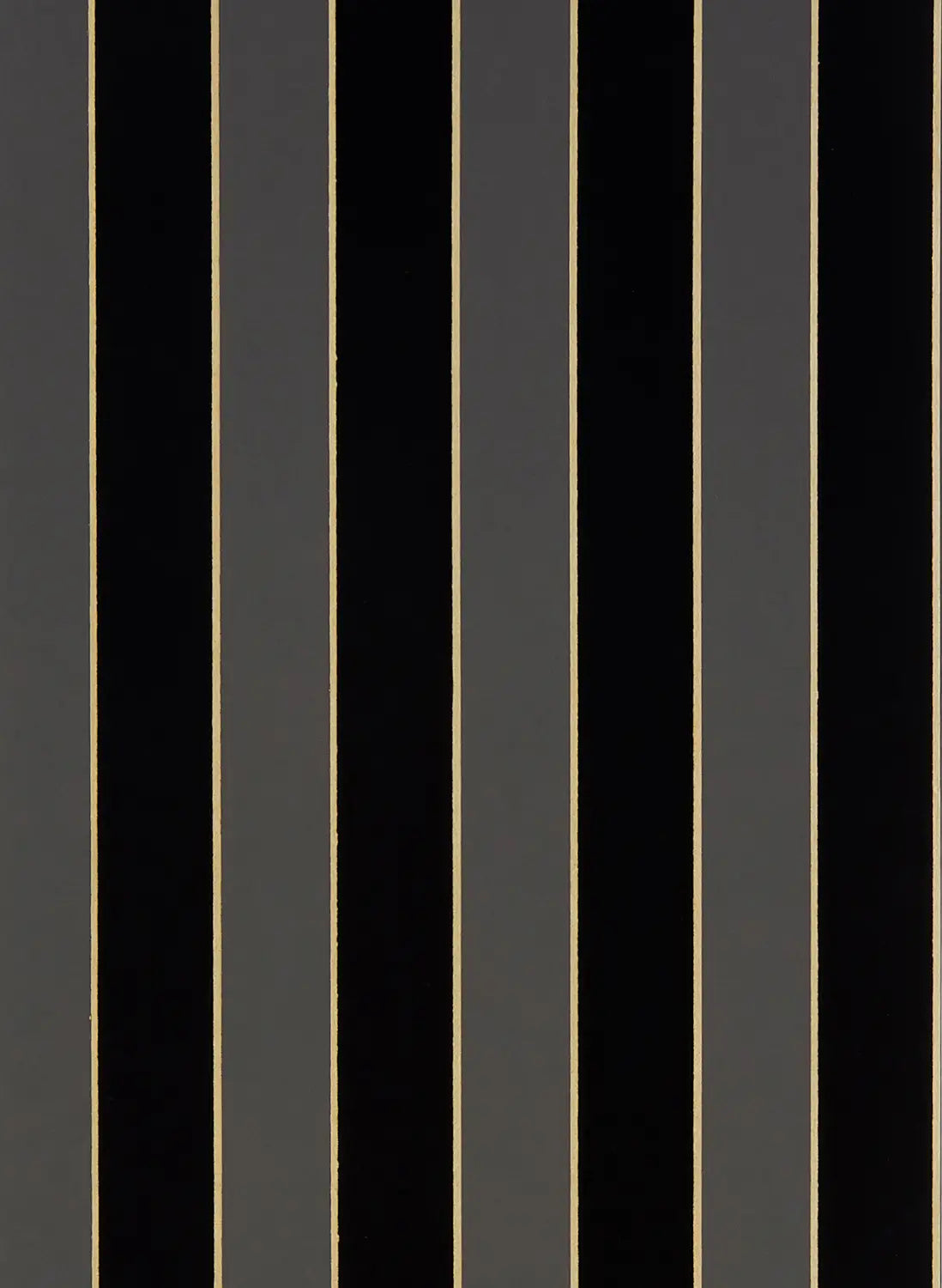 OSBORNE & LITTLE Tapete REGENCY STRIPE – RABANNA-Tapeten-OSBORNE & LITTLE-W7780-20 Charcoal/Gold-TOJU Interior
