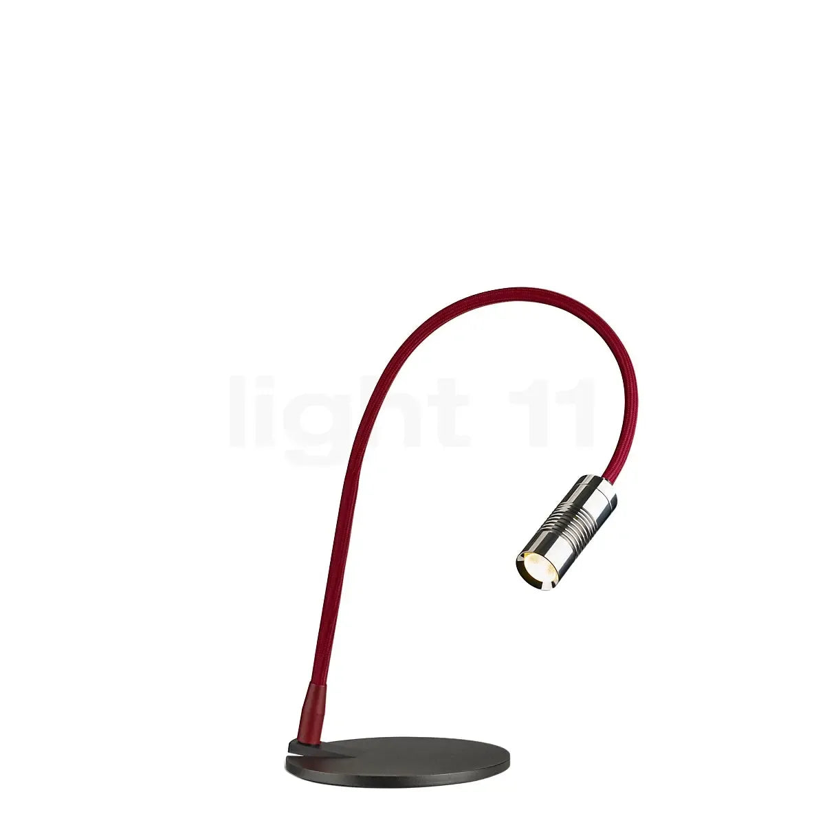 Oligo - Tischleuchte a little Bit-Tischleuchte-Oligo-Kopf Chrom / Flexarm Rot matt-45-898-23-25-TOJU Interior