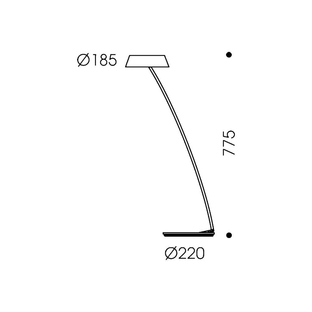 Oligo - Tischleuchte gebogen Glance-Tischleuchte-Oligo--TOJU Interior