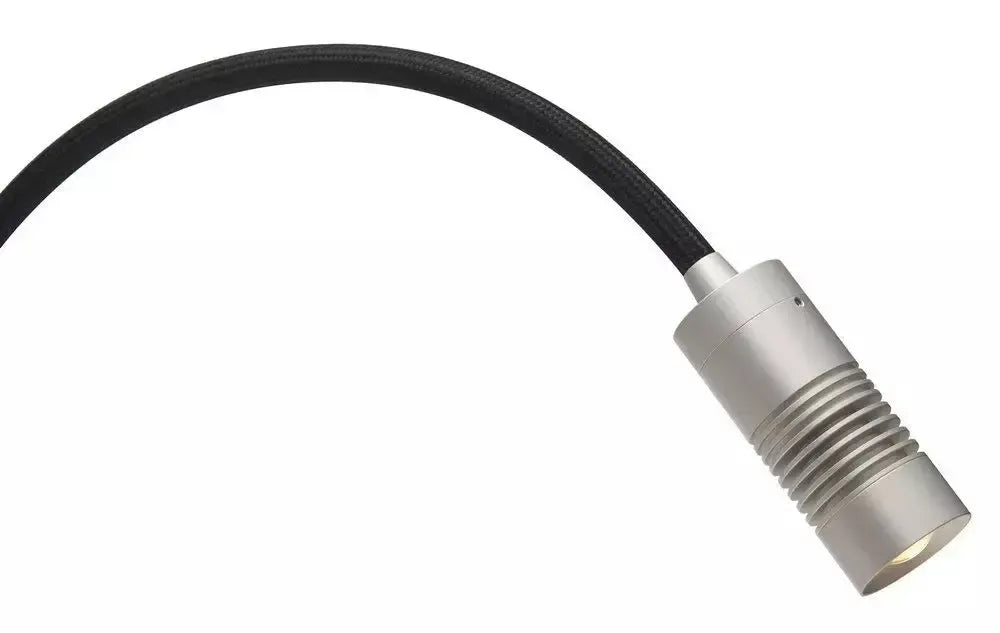 Oligo - Wandleuchte a Little bit-Wandleuchte-Oligo-Kopf Chrom matt | Flexarm Schwarz matt-Aufbau 3000 K-40-898-24-23-TOJU Interior