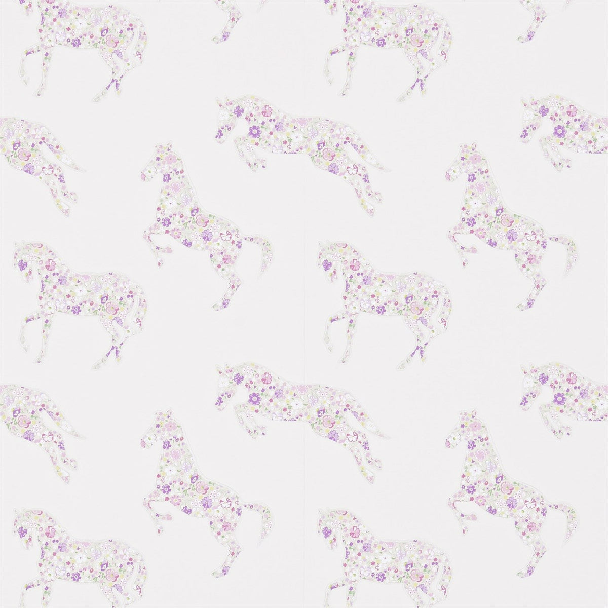 Sanderson - Pretty Ponies-Tapeten-Sanderson-LAVENDER 214034-DLIT214034-Toju Interior