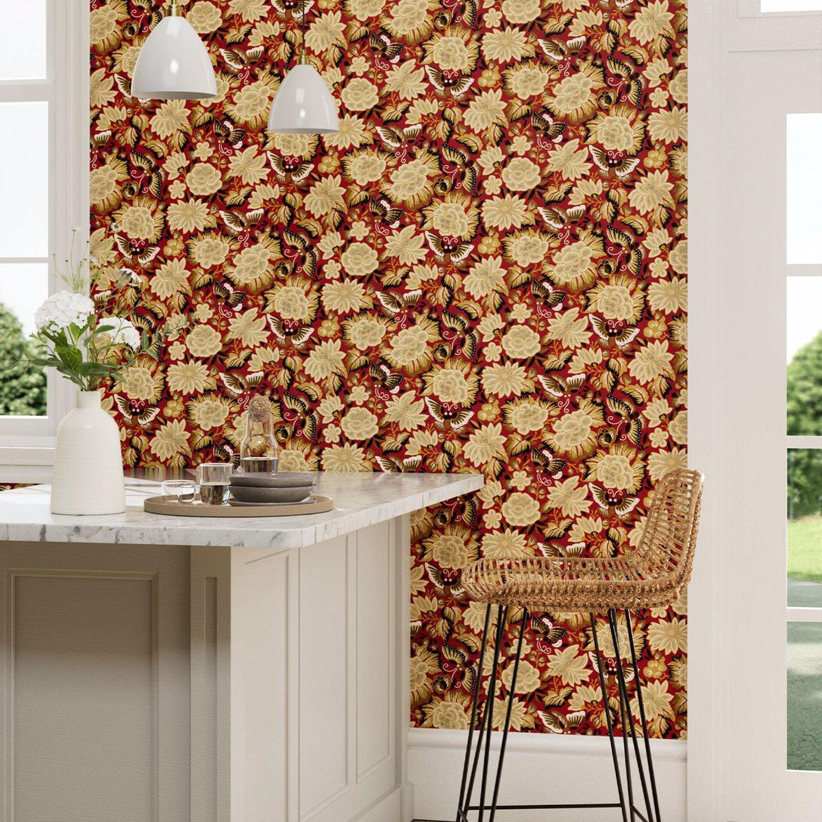 Sanderson - Tapete Amara Butterfly-Tapeten-Sanderson--Toju Interior