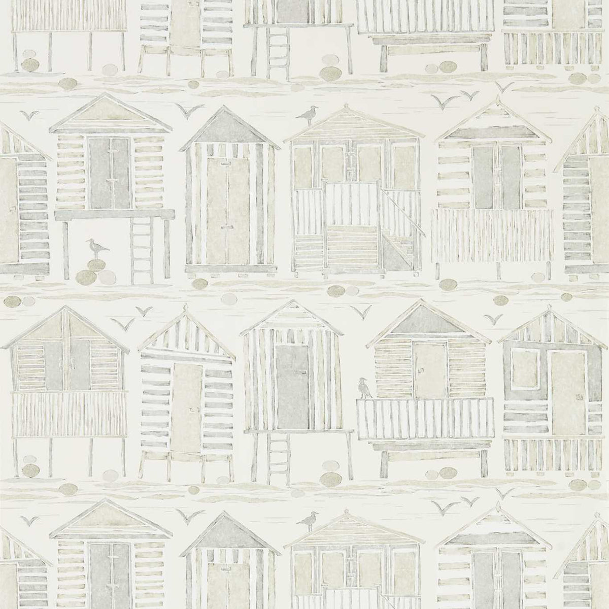 Sanderson - Tapete Beach Huts-Tapeten-Sanderson-DRIFTWOOD 216561-216561-Toju Interior