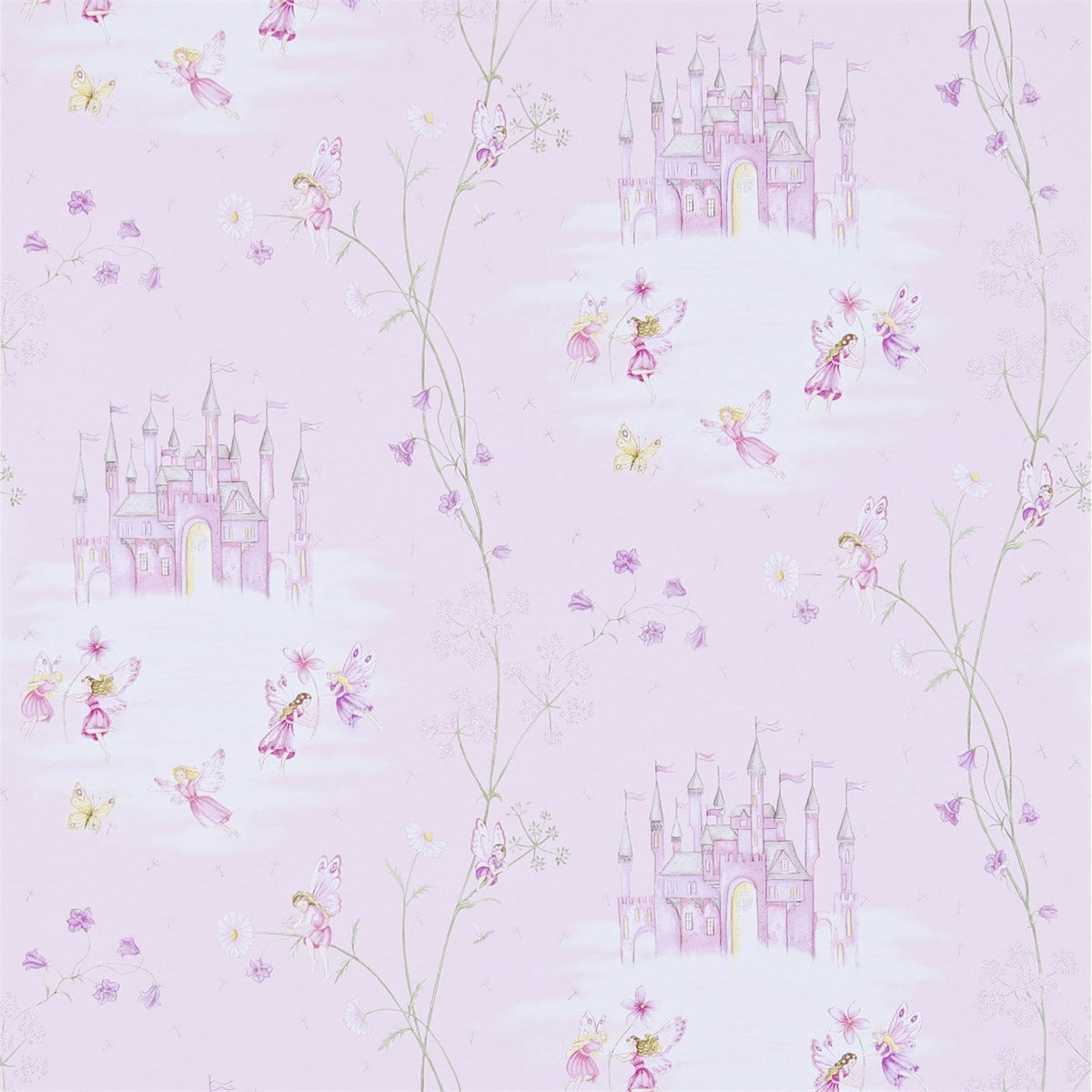Sanderson - Tapete Fairy Castle-Tapeten-Sanderson-PINK 214046-DLIT214046-Toju Interior