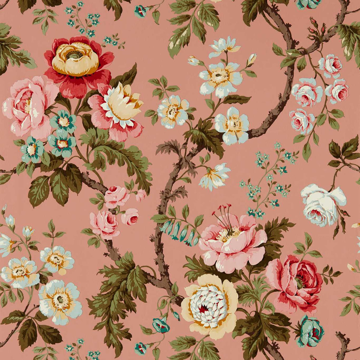 Sanderson - Tapete Hykenham-Tapeten-Sanderson-FRENCH ROSE 217040-217040-Toju Interior