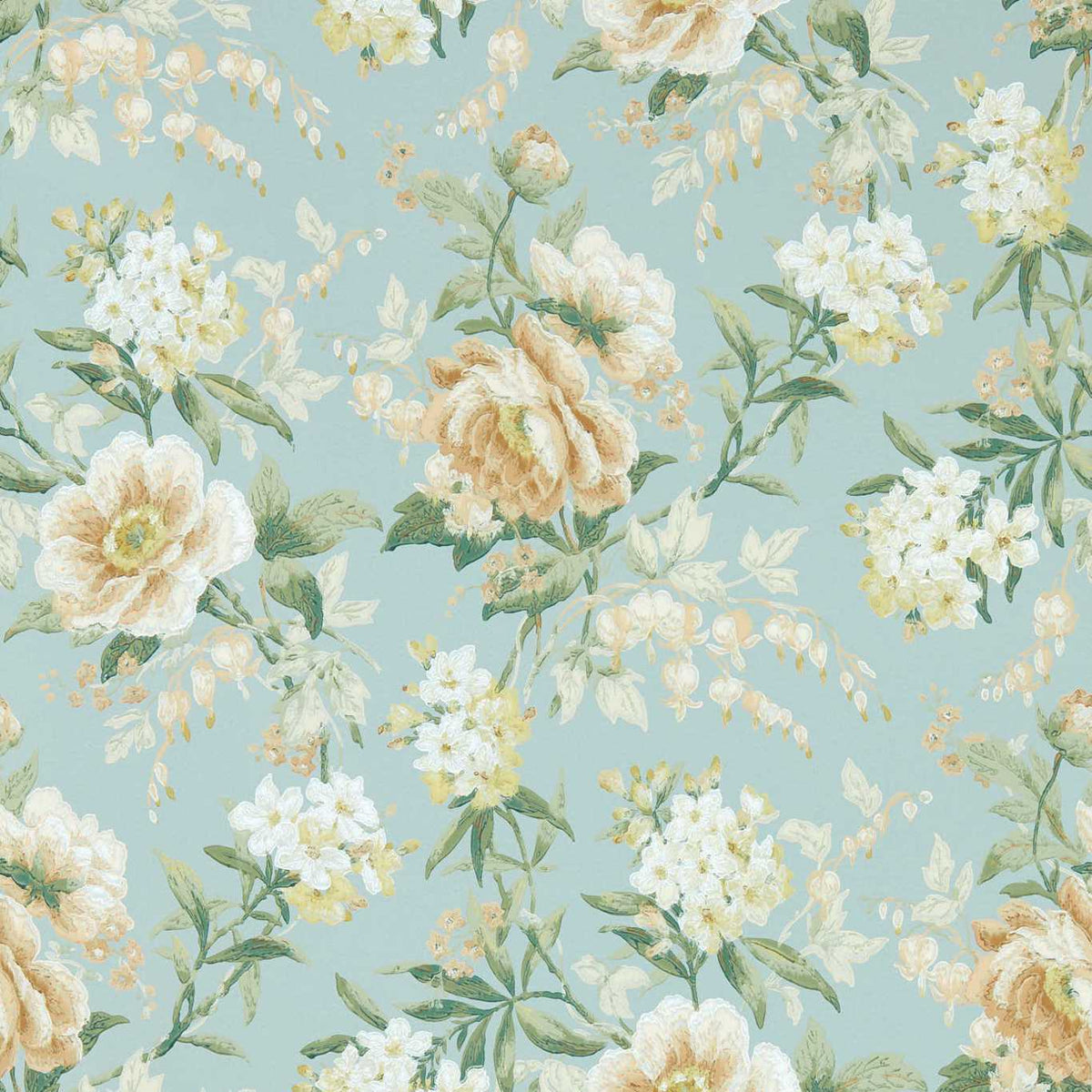 Sanderson - Tapete Olivia-Tapeten-Sanderson-SKY MIST/TAN 217039-217039-Toju Interior