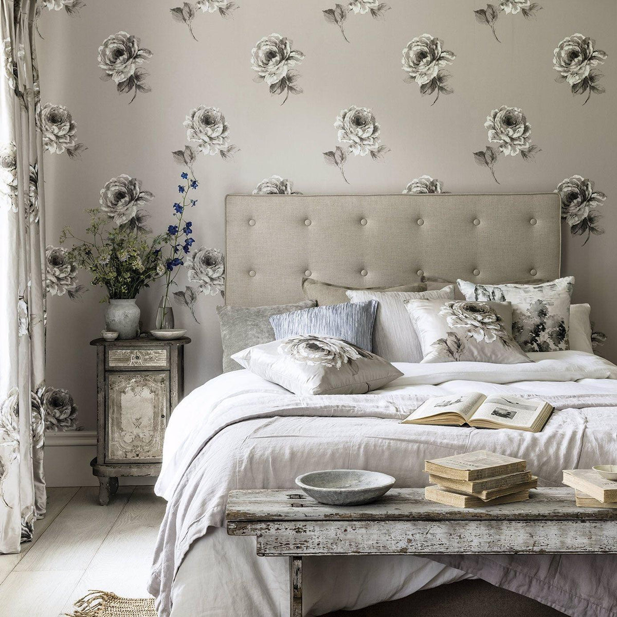 Sanderson - Tapete Rosa-Tapeten-Sanderson--Toju Interior