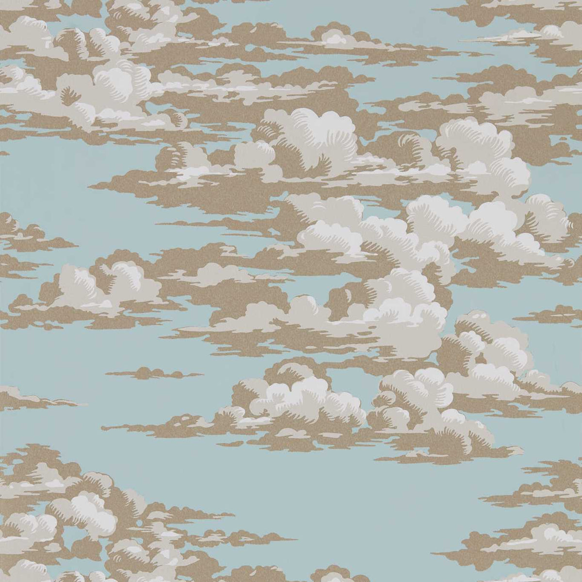 Sanderson - Tapete Silvi Clouds-Tapeten-Sanderson-ENGLISH BLUE 216601-216601-Toju Interior