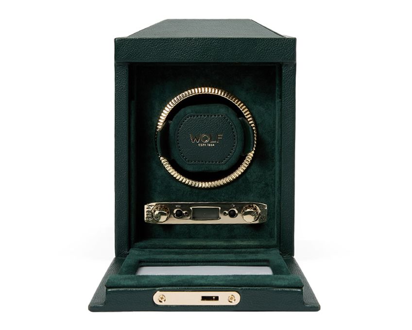 Wolf - Uhrenbeweger British Racing Single watch winder racing green-Uhrenbeweger-Wolf 1834-TOJU Interior