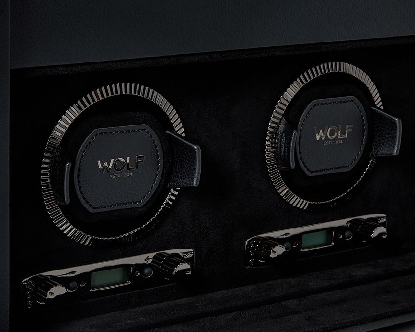 Wolf - Uhrenbeweger - British racing black triple Watch Winder-Uhrenbeweger-Wolf 1834-TOJU Interior