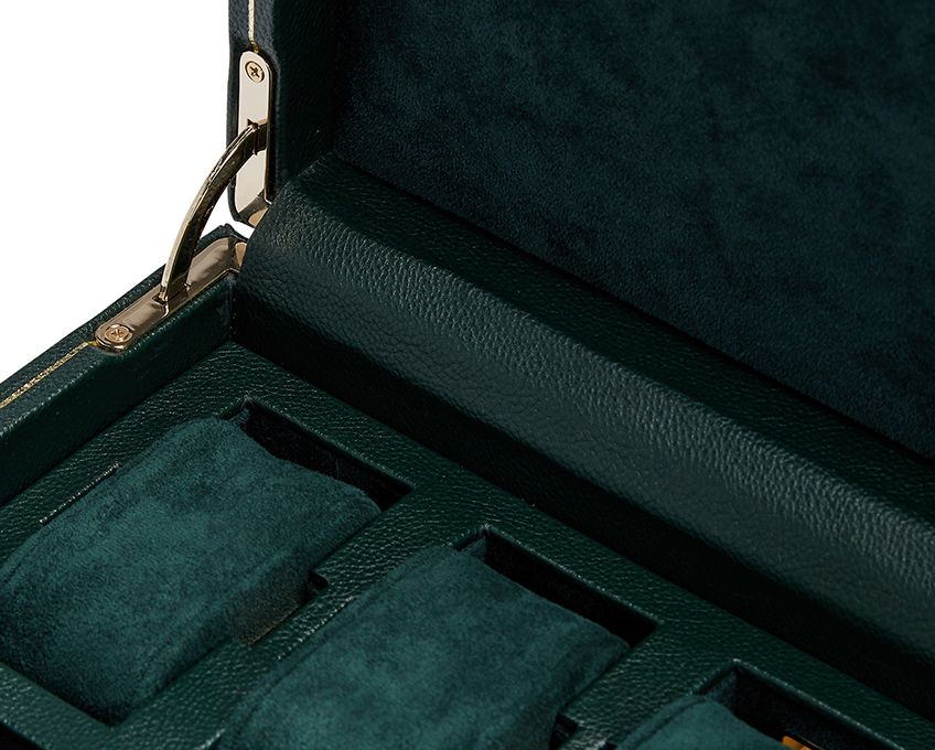Wolf - Uhrenbox British Racing für 15 Uhren green-Uhrenbox-Wolf 1834-TOJU Interior