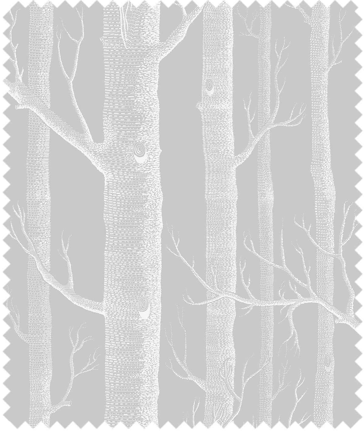 Cole & Son – Stoff Woods Linen Union – F111/7025LU – White on Grey